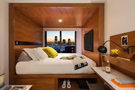 The Micro Living Trend Checks Into Hotels Small Hotel Room Hotel Room Design Bedroom Design