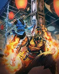 fire and ice (series), mortal kombat (series), mortal kombat 1 (2023),  scorpion (mortal kombat), sub-zero - Anime R34