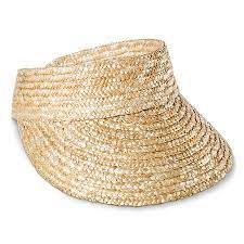 Women 39 S Straw Visor Hatneutral Merona Target