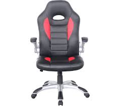 Alphason Talladega Faux Leather Tilting Executive Chair Black Red Fast Delivery Currysie