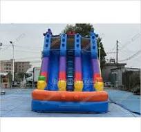Commercial Building Block Giant Inflatable Water Slide With Inflatable Pool  Playground Party For Kids And Adults
