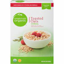 Simple Truth Organic Toasted Oats Cereal 12 Oz Kroger