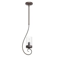 Kichler Diana 6 42 In Olde Bronze Wrought Iron Mini Clear Glass Pendant For Sale Online Ebay