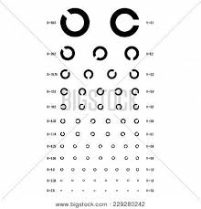 Eye Test Chart Vector Vector Photo Free Trial Bigstock