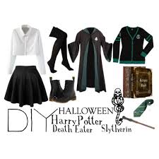 Diy Halloween Slytherin Death Eater Costume By Dressing Odess Slytherin Fashion Harry Potter Outfits Slytherin Clothes