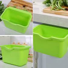 This stainless steel storage rack is pretty convenient and space saving.feature:material: General Household Supplies Jn Kitchen Cabinet Door Basket Hanging Trash Can Waste Bin Garbage Rack Showy Trash Cans Wastebaskets