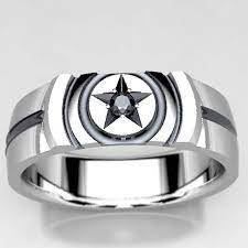 Captain America Inspired Wedding Ring With 2mm Black Diamond Wedding Band In Sterling Silver Black Diamond Wedding Bands Diamond Wedding Bands Captain America Wedding