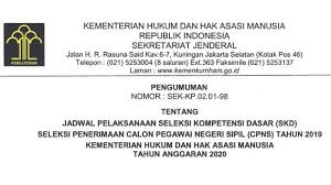 Nah, jadi jangan sampai salah link pendaftaran ya, karena dapat membuatmu gagal dalam seleksi. Skd Cpns Kemenkumham 2019 Dimulai Hari Ini 29 Januari 2020 Berikut Daftar 35 Lokasi Dan Waktu Ujian Halaman All Tribunnews Com
