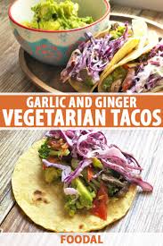 Rachael ray fish tacos with quick slaw. Garlic Ginger Vegetarian Tacos With Spicy Cabbage Slaw Recipe Foodal