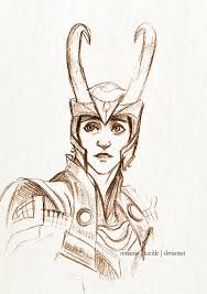 Loki Stolen Relic Sketch By Riotfaerie On Deviantart Loki Drawing Loki Art Loki Character