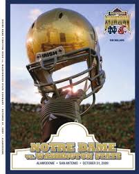 2009 Notre Dame Football Game Program Washington State By