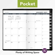 A fillable 2021 monthly calendar template with the us holidays designed with large boxes and ample notes space at the right side of the page. Amazon Com 2021 Pocket Calendar By At A Glance Monthly Planner 3 1 2 X 6 Pocket Size Black 700640521 Office Products