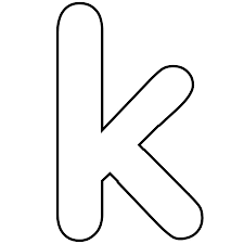 The Letter K Letter K Crafts Lettering Alphabet Alphabet Coloring Pages