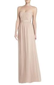 Blush Dresses Are In Amber Cascade Strapless Dress Bcbg Budgetwedding Weddingdress Bcbg Evening Dress Strapless Long Dress Bcbg Dresses