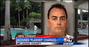 Man charged with exposing himself to girls at pool