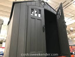 Modern shed cost plans 10x12 awesome design of the cook the cubes until the meat. Lifetime Products Resin Outdoor Storage Shed Costco Weekender