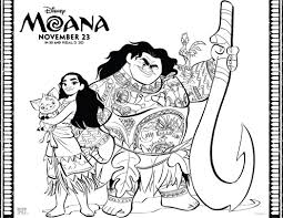 Download or print this amazing coloring page: Moana Coloring Sheets Whisky Sunshine