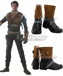 Star Wars Jedi: Fallen Order Cal Kestis Brown Shoes Cosplay Boots | eBay