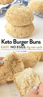 Low Carb Burger Buns Recipe Low Carb Burger Buns Almond Recipes Keto Banana Bread