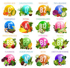 Explore vitamins & supplements amazon. Vitamins And Minerals In Healthy Food Of Salad Vegetables Fruits Royalty Free Cliparts Vectors And Stock Illustration Image 108240098