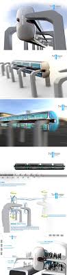 Tvillingar Is A Literal Twist On The Metro Train That Flips The Archetypical Station And Maglev Halfway Upside Down Unlike Futuristic Design Technology Train