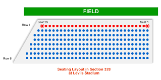 san francisco 49ers levis stadium seating chart