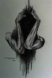 Insan Ruh Hali Ile Ilgili Cizimler Guzel Sozler Dark Art Drawings Creepy Art Creepy Drawings