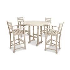 Pick from these designs to make it easier! Outdoor Bar Height Table Sets Trex Outdoor Furniture