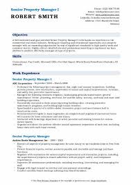 Manage rfp processes and select and oversee performance of 3rd party project management and construction contracts / services for projects as team oriented and willingness to perform tasks outside his or her job description. Senior Property Manager Resume Samples Qwikresume