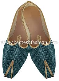 Groom Teal Jute Indian Wedding Shoes With Images Indian Wedding Shoes Comfortable Mens Shoes Indian Groom Wear