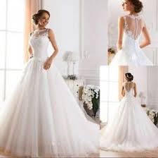 Brautkleid ballkleid weiß 40 42 44 46 hochzeitskleid kostüm karneval prinzessin. New Weiss Elfenbein Hochzeitskleid Brautkleid Groesse 32 34 36 38 40 42 44 Bridal Dresses Ivory Bridal Gown Ivory Lace Wedding Dress