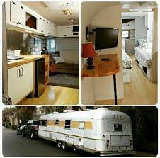 There is no interior but the interior walls. 78 Silver Streak Trailer Restoration Enclosed Trailer Camper Cargo Trailer Conversion Enclosed Trailers