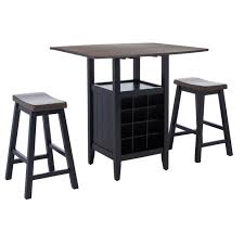 Maybe you would like to learn more about one of these? Safavieh Emeric 3 Piece Set Drop Leaf Pub Table 36 W X 36 L X 36 H Overstock 6335848