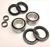 XIKE 25-1003 Front Wheel Bearing Seals Kit, Compatible Honda TRX300FW