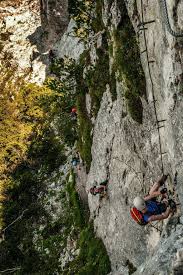 Seebener Wasserfall Klettersteig Ehrwald Coburger Hutte Tirol Klettersteig Klettern Hutten Tirol