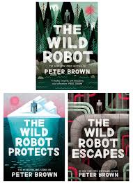 Picture Books "The Wild Robot" By Peter Brown - Hardcover Book (VERY GOOD  Condition) Juvenile Fiction Robot Duck Nature