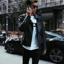 Leather Weather Is Here September Has Been Absolutely Beautiful In Toronto The Temperature Has Been On The War Fall Transition Black And White Leather Jacket