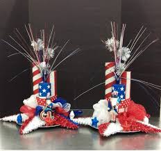 Patriotic Table Centerpieces By Randi Sheldon At Michaels 1600 4th Of July Decorations Patriotic Centerpieces Patriotic Decorations