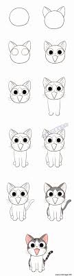 Les petits chats sont très espiègles, ils courent et vont partout dans la maison. Comment Dessiner Un Chat Kawaii Facile Novocom Top