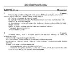 Alea sunt subiectele model propuse pentru anul trecut. Subiecte Bacalaureat 2016 Subiecte La Anatomie Biologie ProbÄ La Alegere A Profilului Real Observatornews Ro