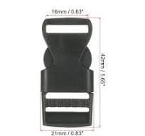 Uxcell Plastic Buckles 40 Pack Quick Side Release Clips Black 16mm