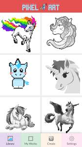 Coloriage kawaii 365 licorne consultation stss. Licorne Color By Number Pixel Art Licorne Pour Android Telechargez L Apk