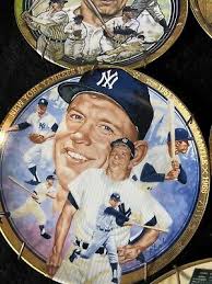 The Best of Baseball Plate Collection 9 Plates Babe Ruth Mickey  Mantle🔥Mays