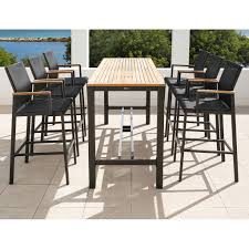 Barlow Tyrie Aura 79 Rectangular Bar Table In 2020 Outdoor Bar Table High Dining Table Bar Table
