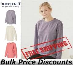 Boxercraft Para Mujer Sueter Sudadera De Cuello Redondo Acogedor De Gran Tamano De L01 Hasta 2xl Ebay