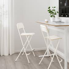 Made in malaysia, it is crafted from wood in a classic square frame. Franklin Bar Stool With Backrest Foldable White White Tested For 243 Lb Ikea