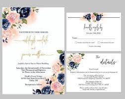 Navy And Blush Floral Baby Shower Oh Baby Invite Gender Etsy Blush Wedding Invitations Gold Wedding Invitations Navy Wedding Invitations