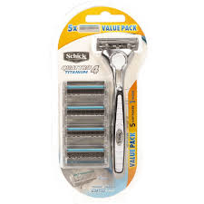 The quattro® titanium razor gives you closeness you can count on. Schick Quattro Titanium Men Disposable Razor Hybrid 5 Pack The Warehouse