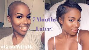 You won't notice if you are losing hair or not. 7 Months Post Shaved Head Pictures Current Routine Nia Hope Youtube