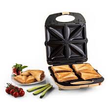 Trinity Sandwich Maker 3 En 1 Xxl 1300 W Creme Taille Tu Croque Monsieur Gaufrier Sandwiches